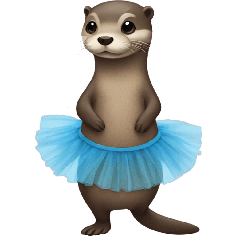 Otter in a tutu emoji