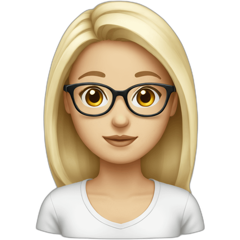 cute-white-girl-with-glasses emoji