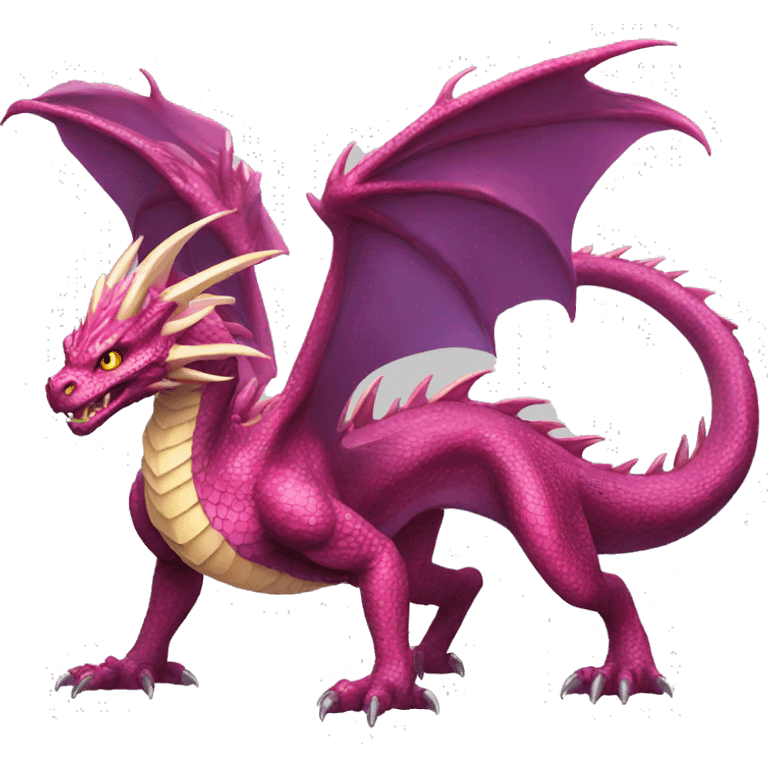 Full body shiny dragon emoji