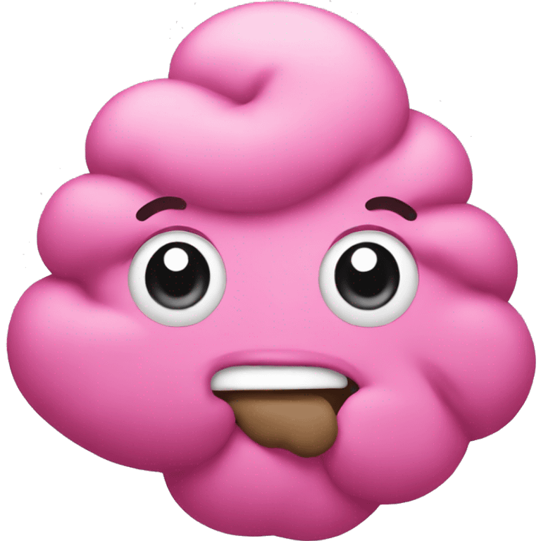 Pink poop emoji