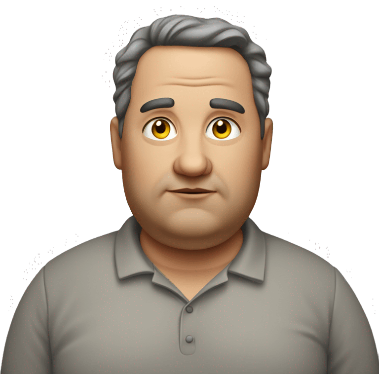 Obese middle age man  emoji