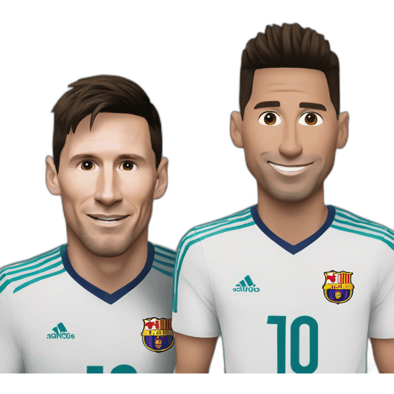 lionel messi and cristiano ronaldo emoji