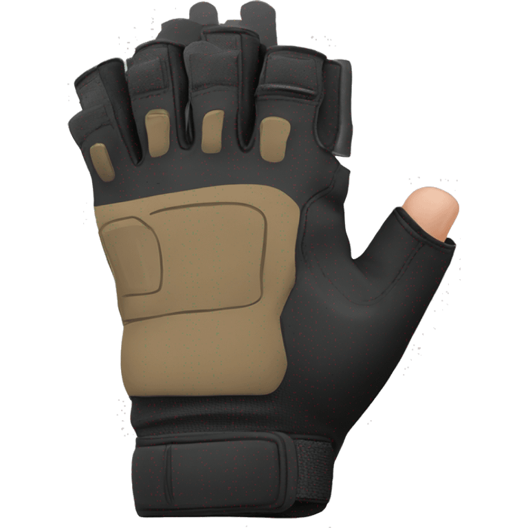 fingerless tactical glove emoji