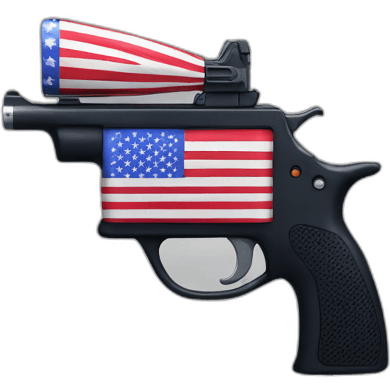 Donald Trump American Flag Guns emoji