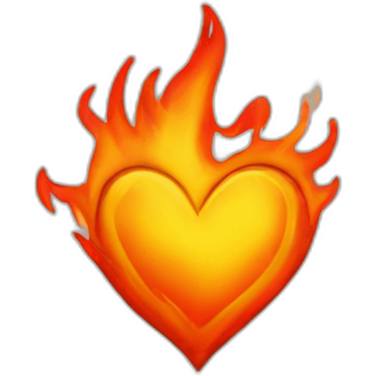 Fire heart emoji