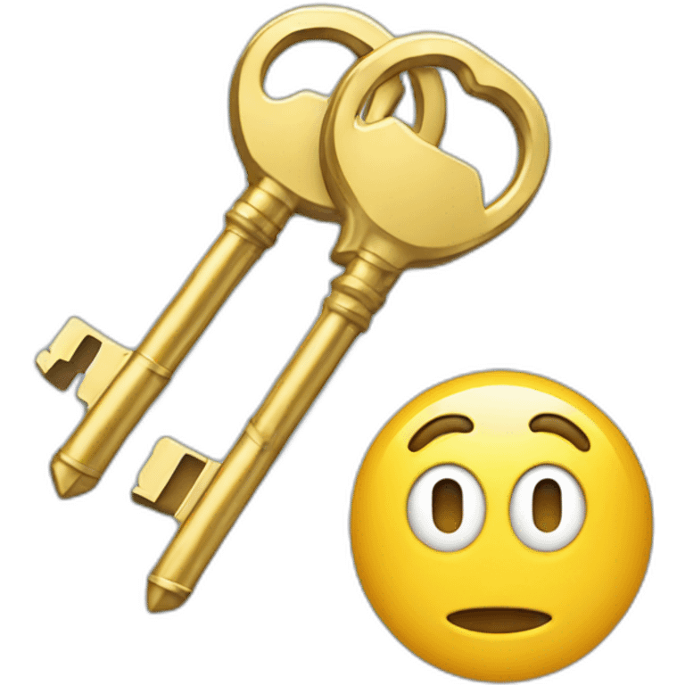 an account next to keys emoji