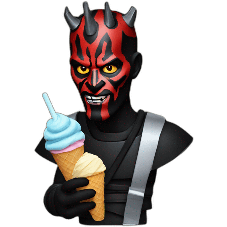 darth maul having ice cream emoji