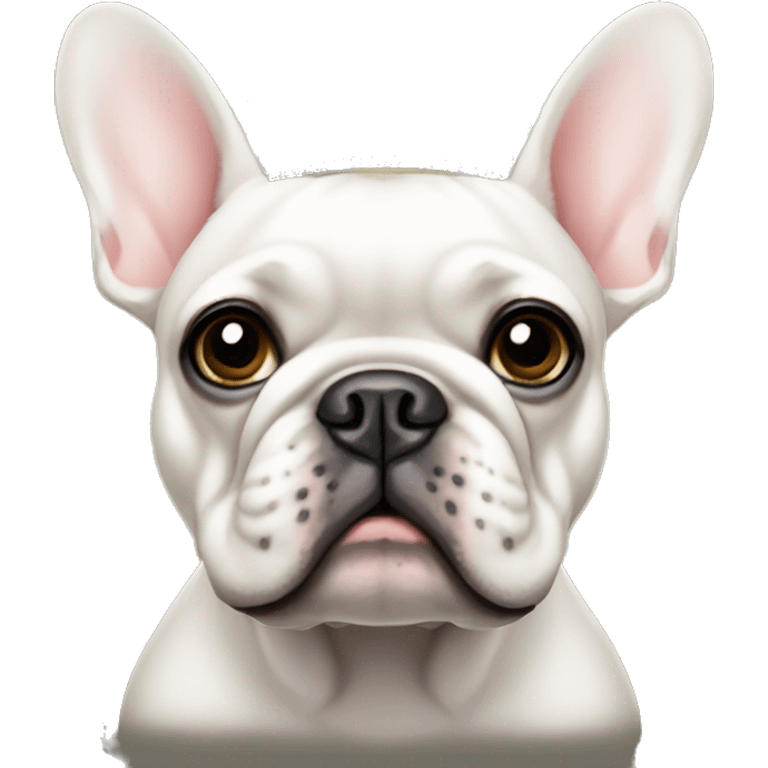 French bulldog with tiara emoji