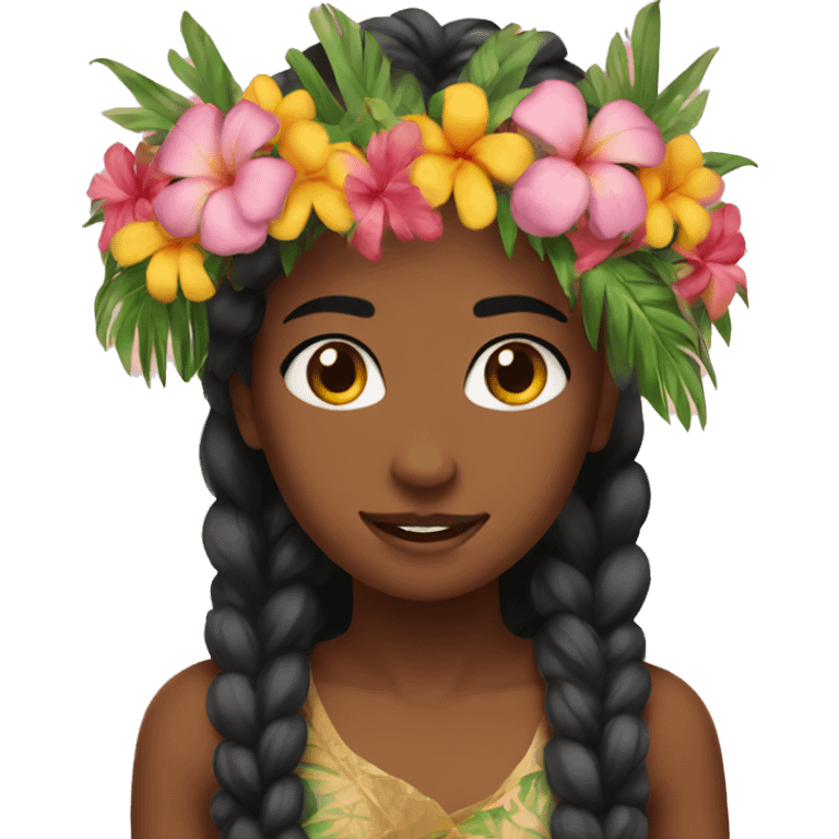 flower crown tropical emoji