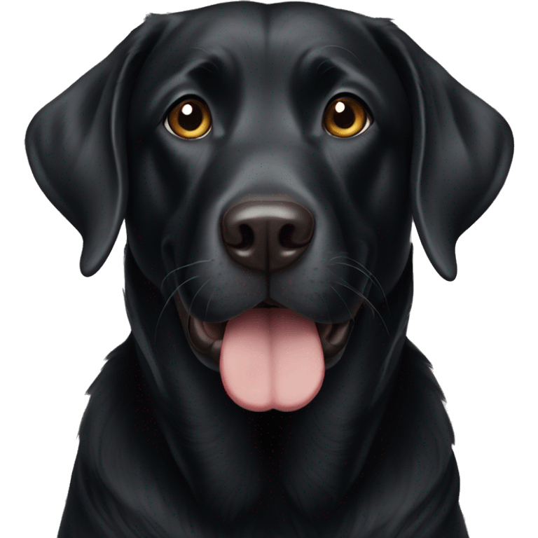 Black lab emoji