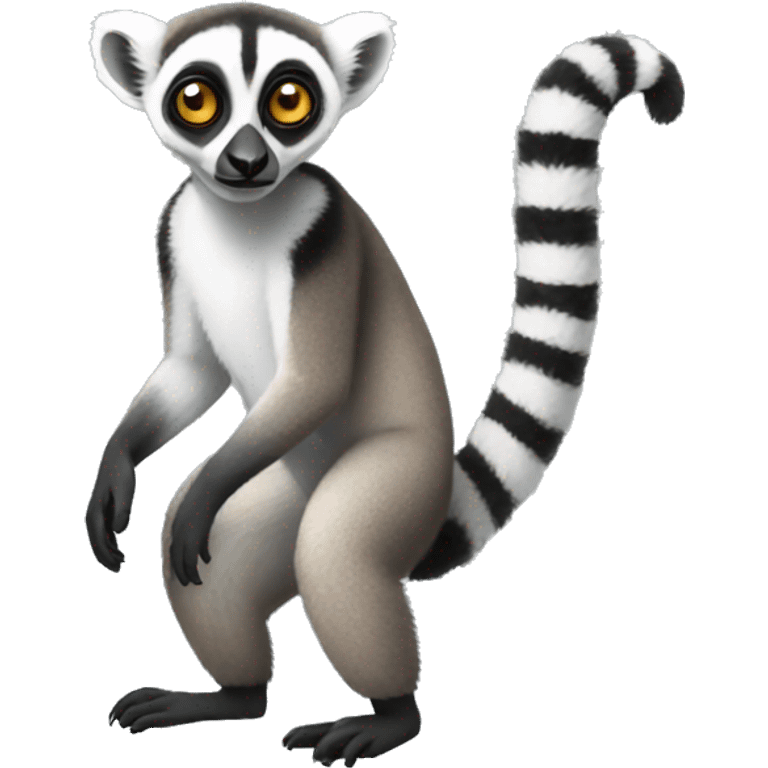 lemur full body emoji