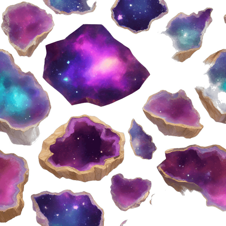 Colorful nebula Geode emoji