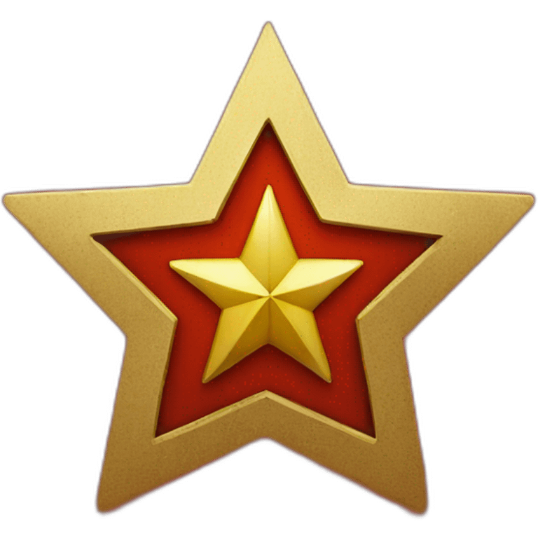 SOVIET STAR RED emoji