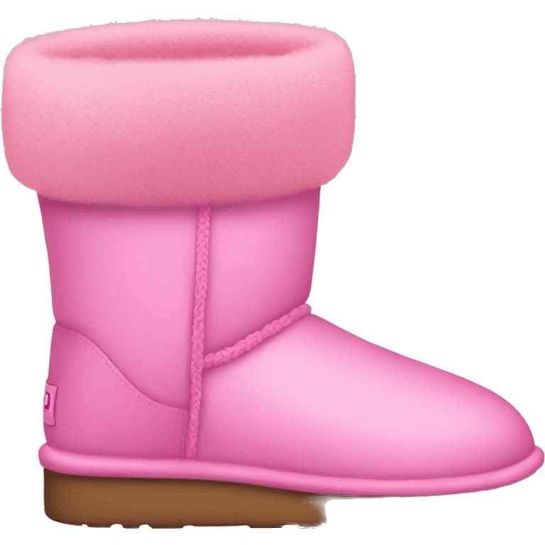 Pink uggs with pink pew  emoji