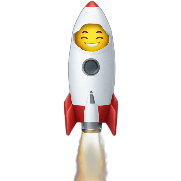 elon musk on a rocket in the moon emoji