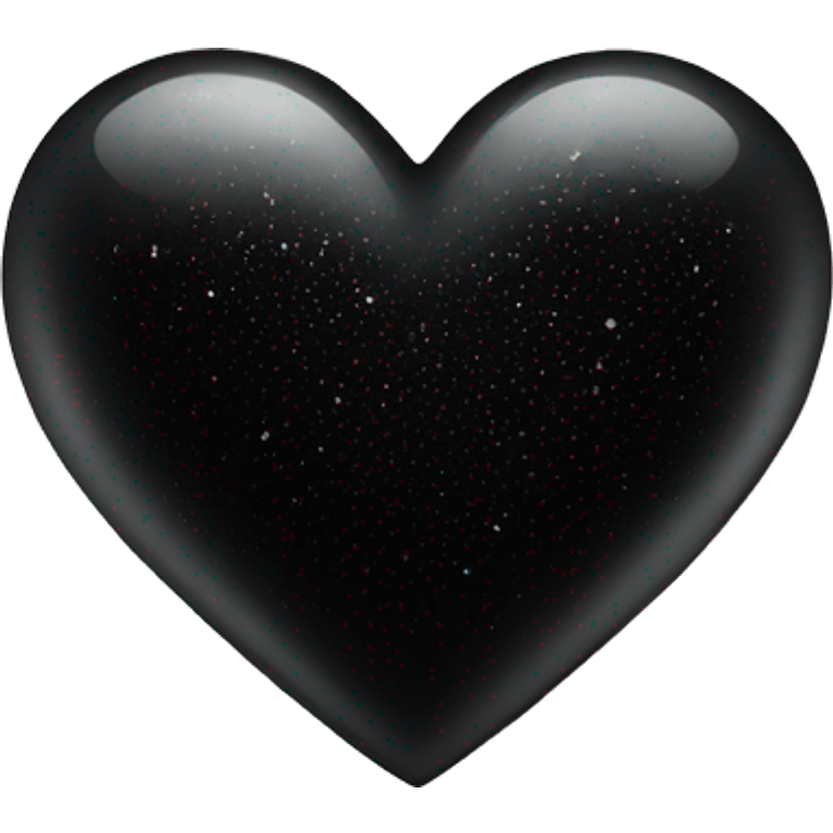 Black heart with sparkles around it  emoji