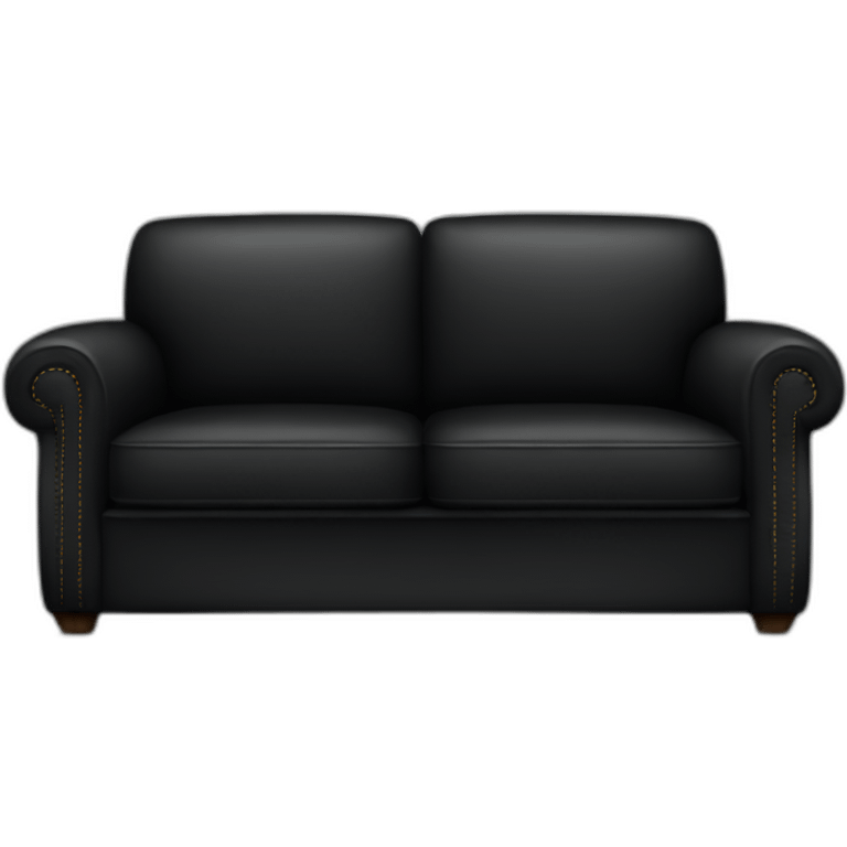 A black sofa  emoji