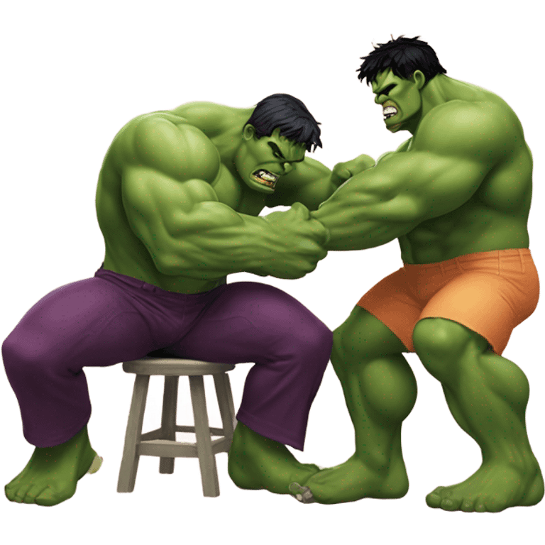 the hulk spanking a peach  emoji