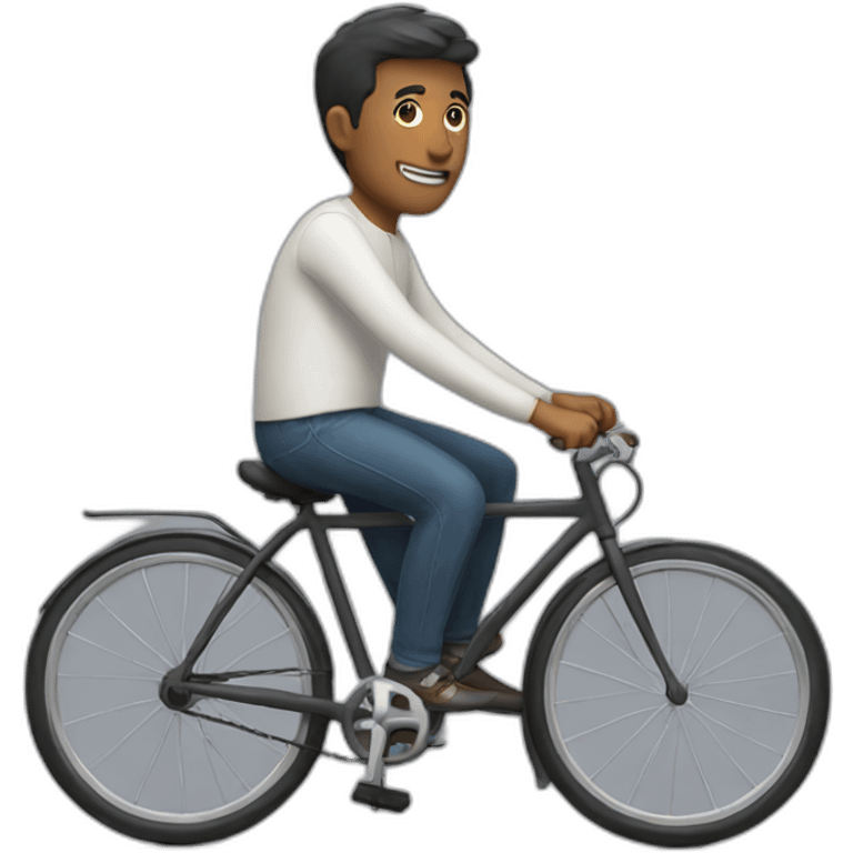 Man in a bicycle emoji