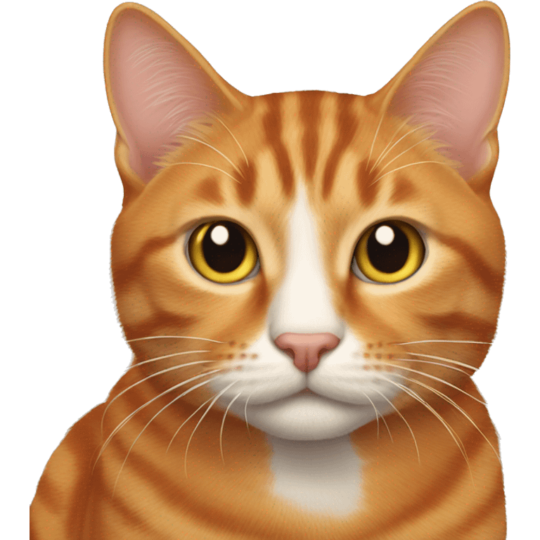 Full ginger tabby cat emoji