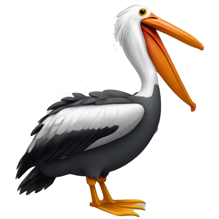 Goofy pelican emoji