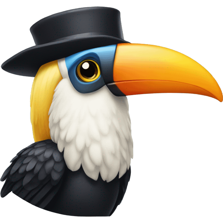 an old toucan with white beard emoji