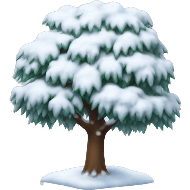 Snow tree emoji