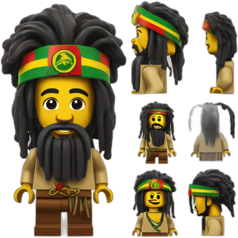 Lego rastafarian emoji