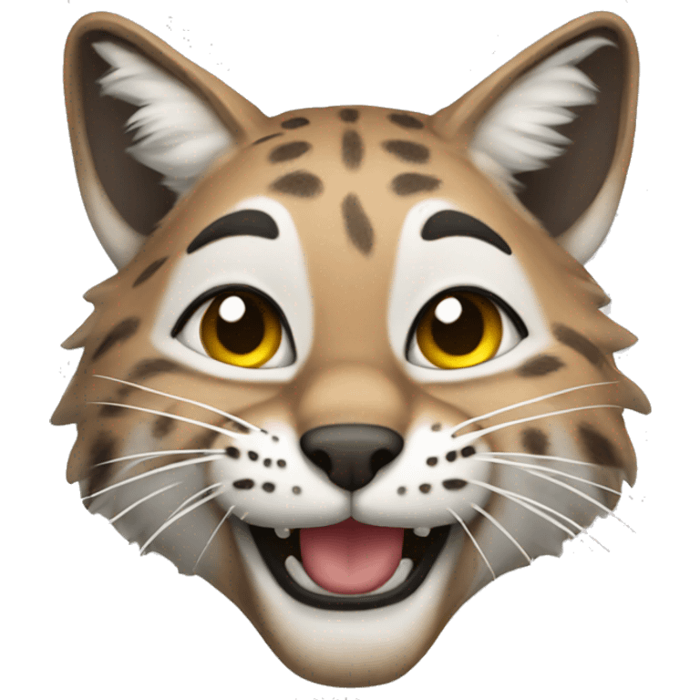 smiling bobcat emoji