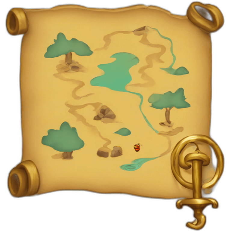 treasure map emoji