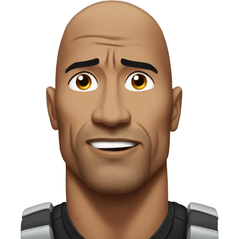 The rock who crying emoji