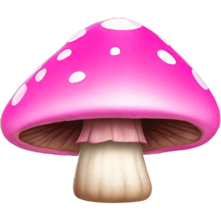 Pink mushroom emoji