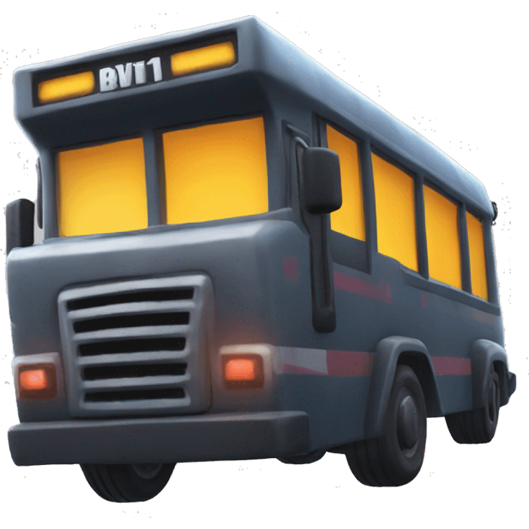 Fortnite battle bus with aura emoji