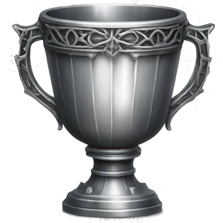 Silver heavy detail gothic chalice  emoji