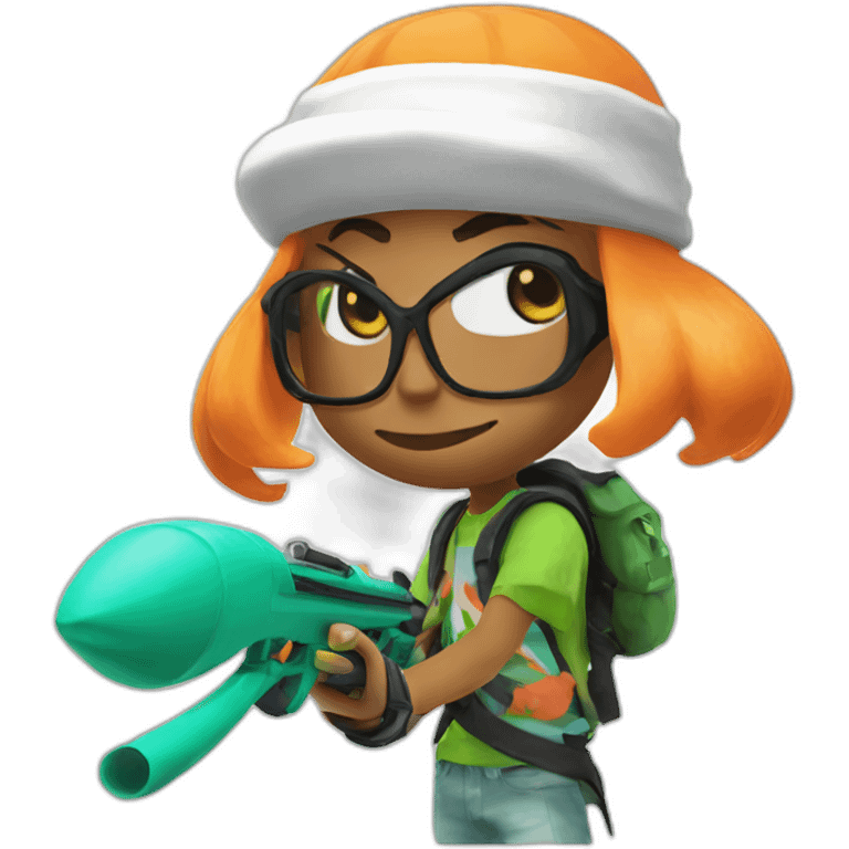 Inkling Splatoon emoji