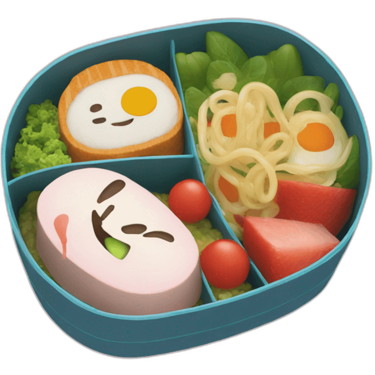 bento box on the theme of chihiro emoji