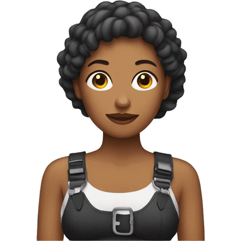 Woman with straps emoji