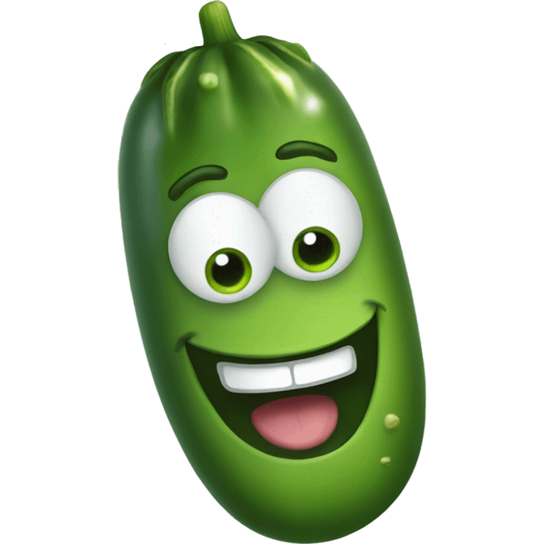 Happy pickle  emoji