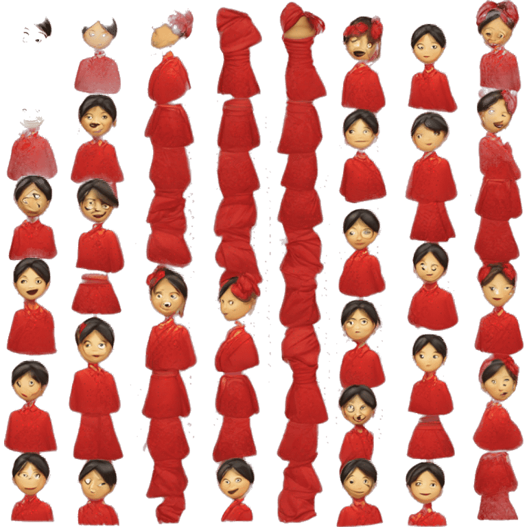 red qipao dress emoji