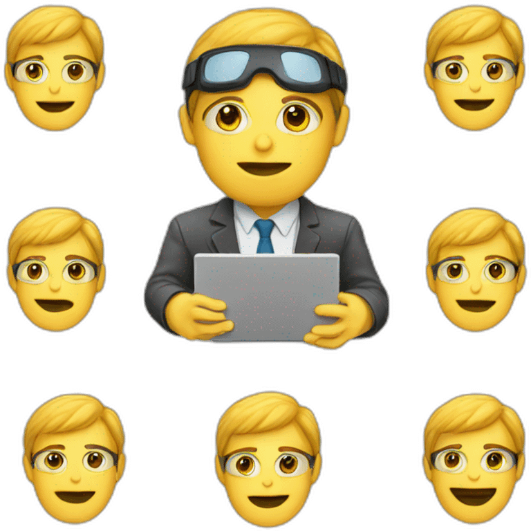 Programmer with PC emoji