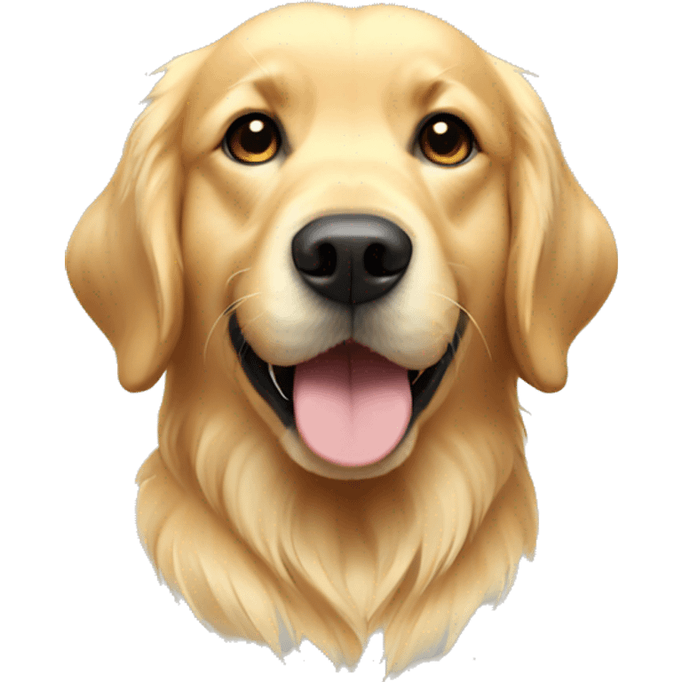 Golden retriever with halo  emoji