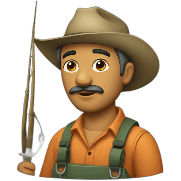 Pescador truchas emoji