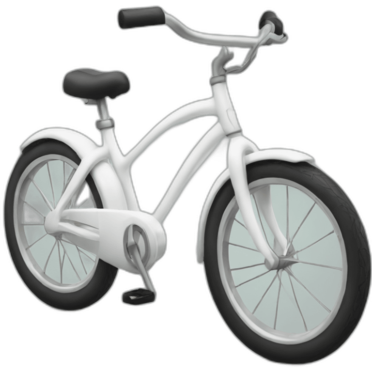 Small white bicycle emoji