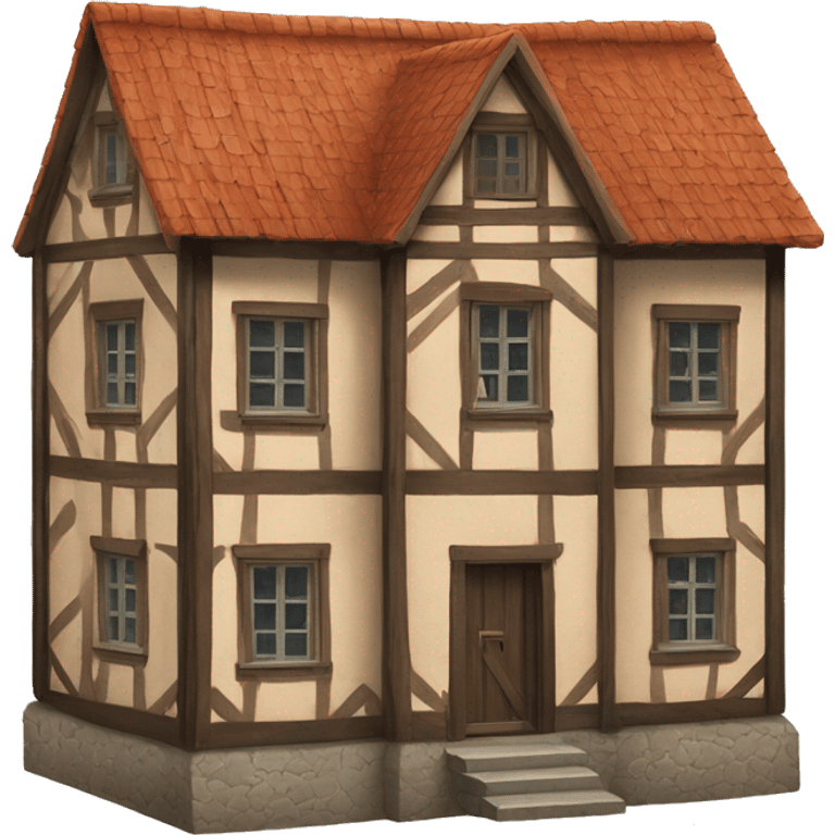 German Fachwerk house emoji