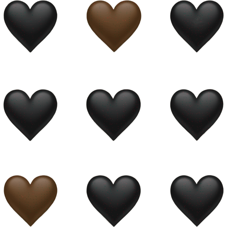 black heart two halves emoji