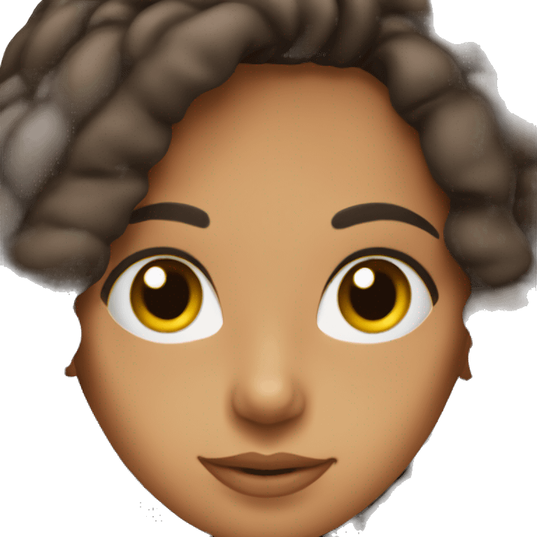 Beautiful brunette latin girl emoji