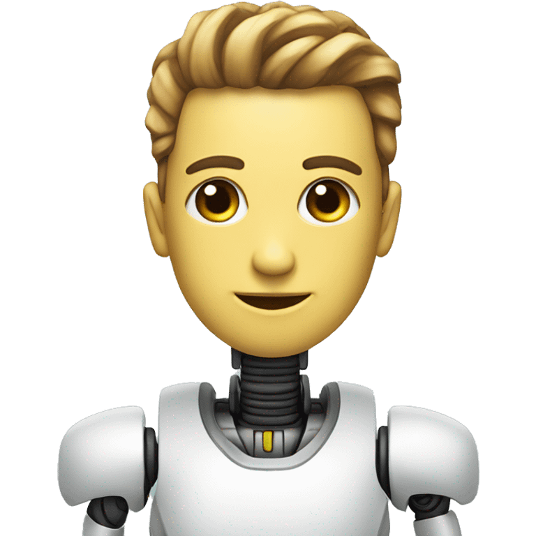 robot con inteligencia artificial  emoji