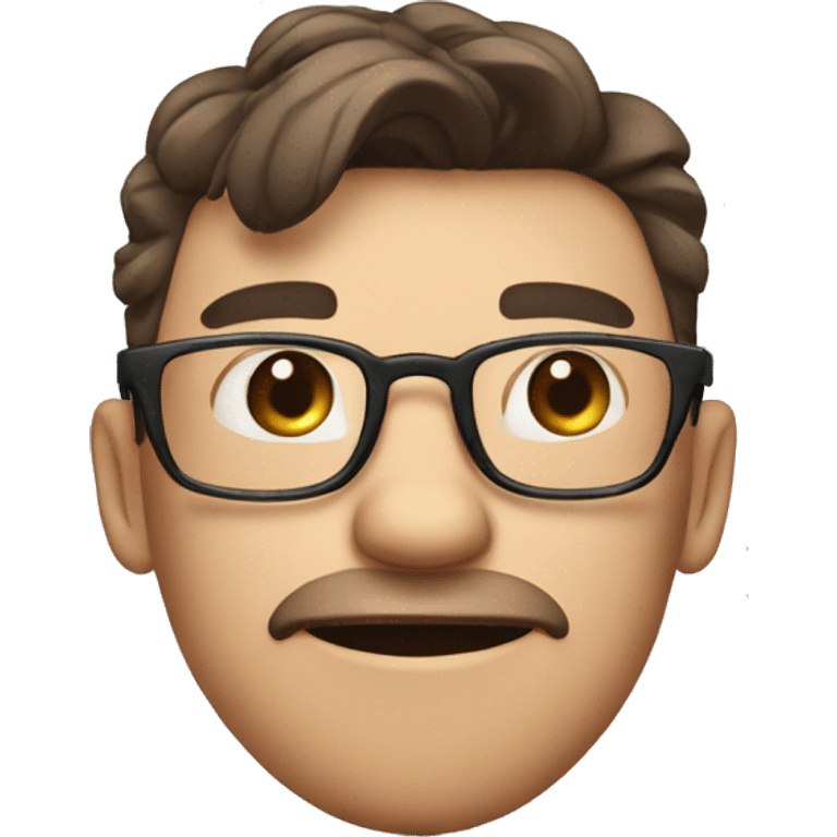 A person wearing glasses knocks on Instagram's door, opens it, looks at what's inside, and is ashamed of what he found by placing his hand over his eyes, then closes the door and leaves. emoji