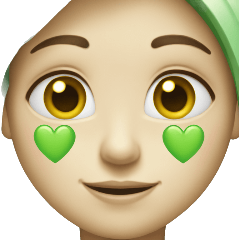 A light green heart  emoji