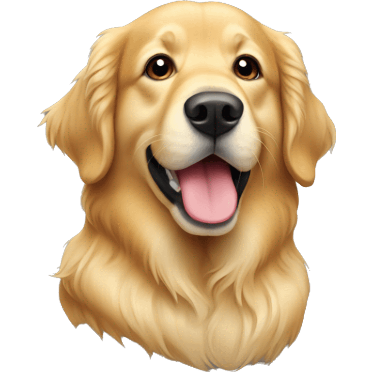 Golden retriever Christmas  emoji